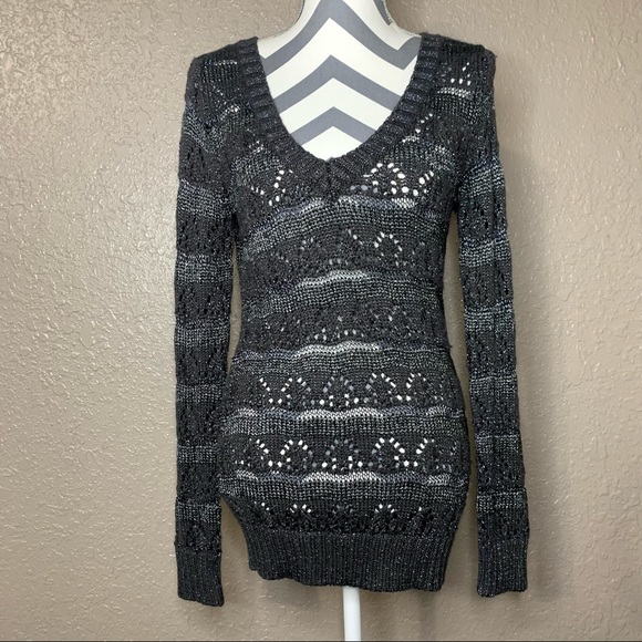 Guess Sweaters - Black Sparkly Sweater | Guess